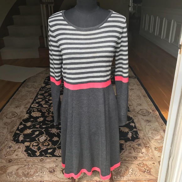 Eliza J Colorblock Sweater Dress 